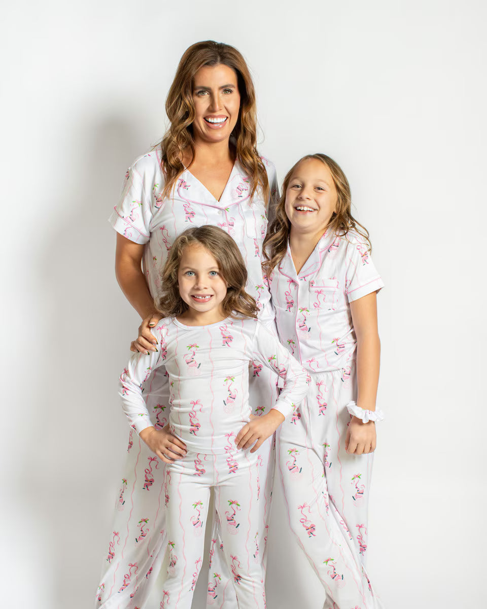 Kid's Wrapped in Ribbons Long Sleeve Pajamas