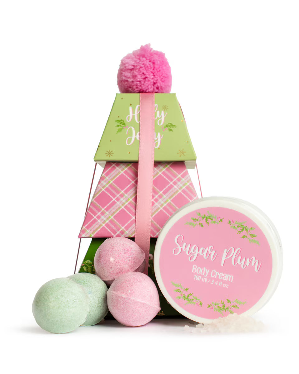 Holly Jolly Bath Gift Set Sugar Plum Scented