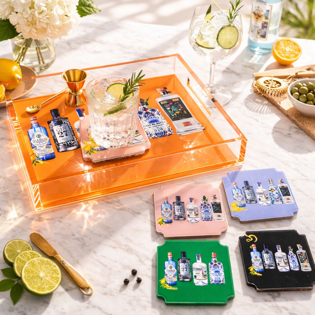 Boxed Acrylic Coaster Set of 4, Have a Drink