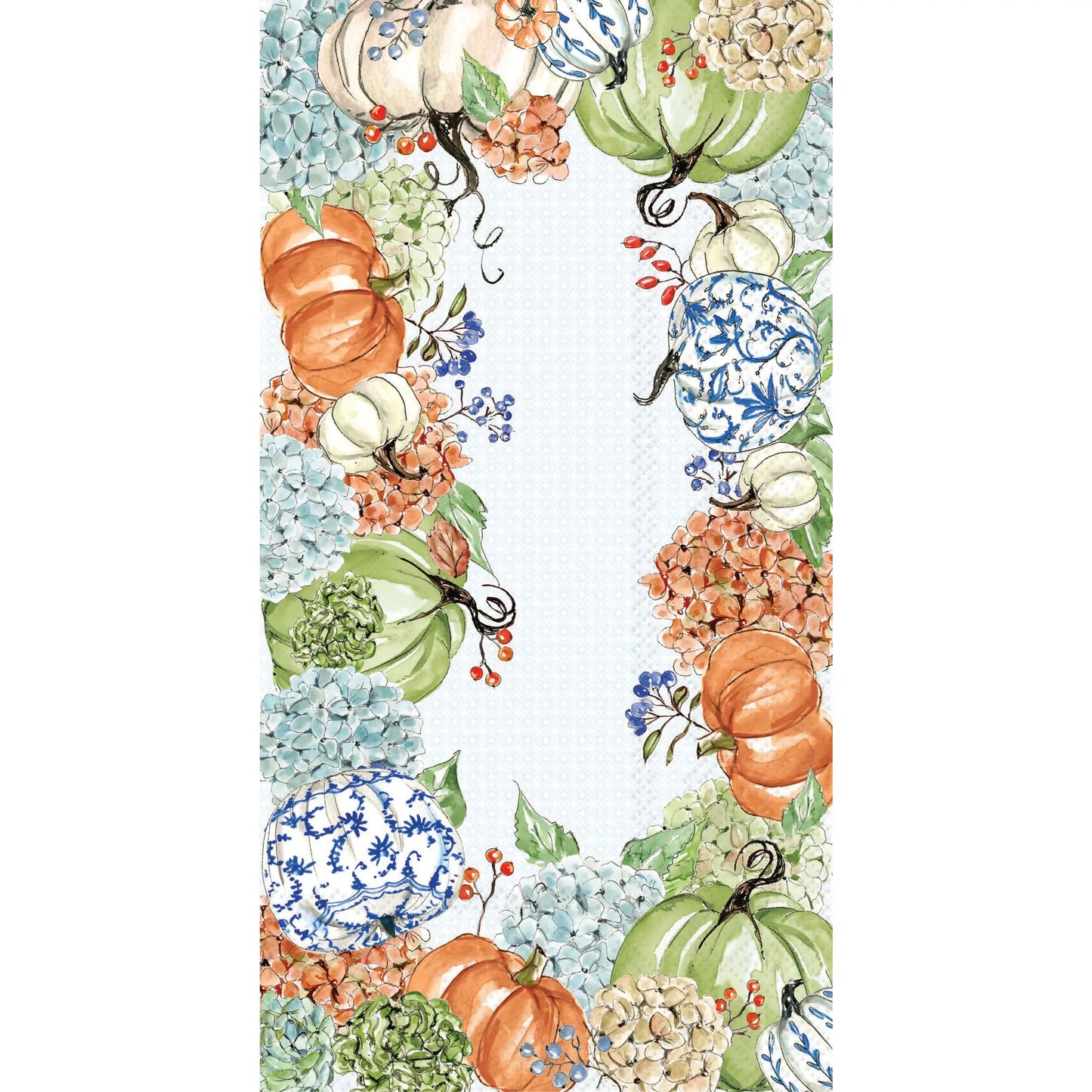 Fall Hydrangea Allover Paper Guest Towels 16 Ct Rosanne Beck