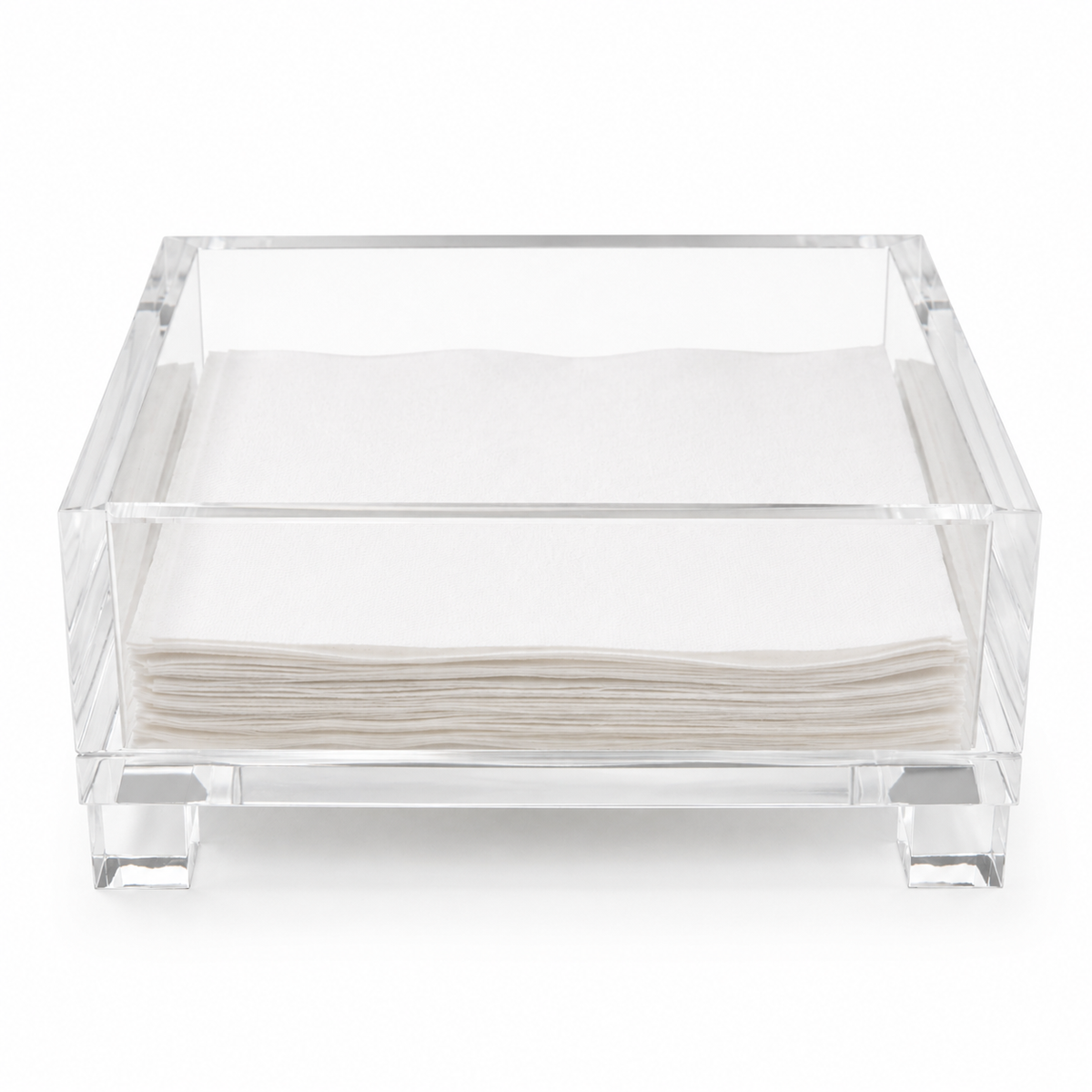 Cocktail Napkin Holder, Cube Feet