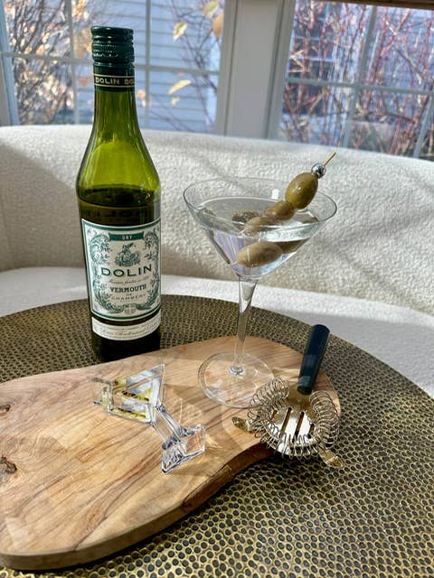 Acrylic Napkin Weight, Martini