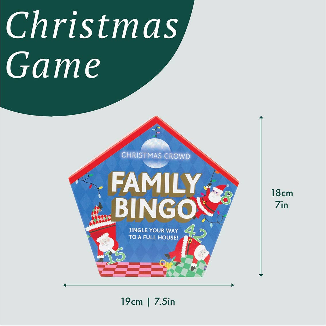 Santa Family Bingo Game - 6 Pack Display | Christmas Game |