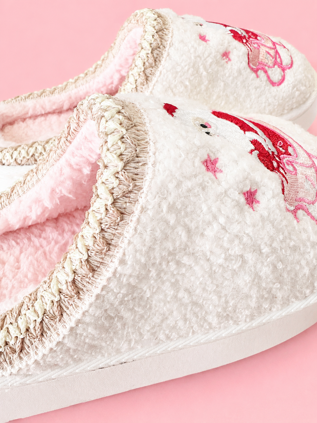 Santa's Sugar Plum Social Christmas Platform Slippers