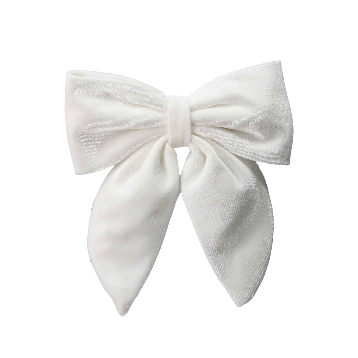 White Velvet Bottle Bow