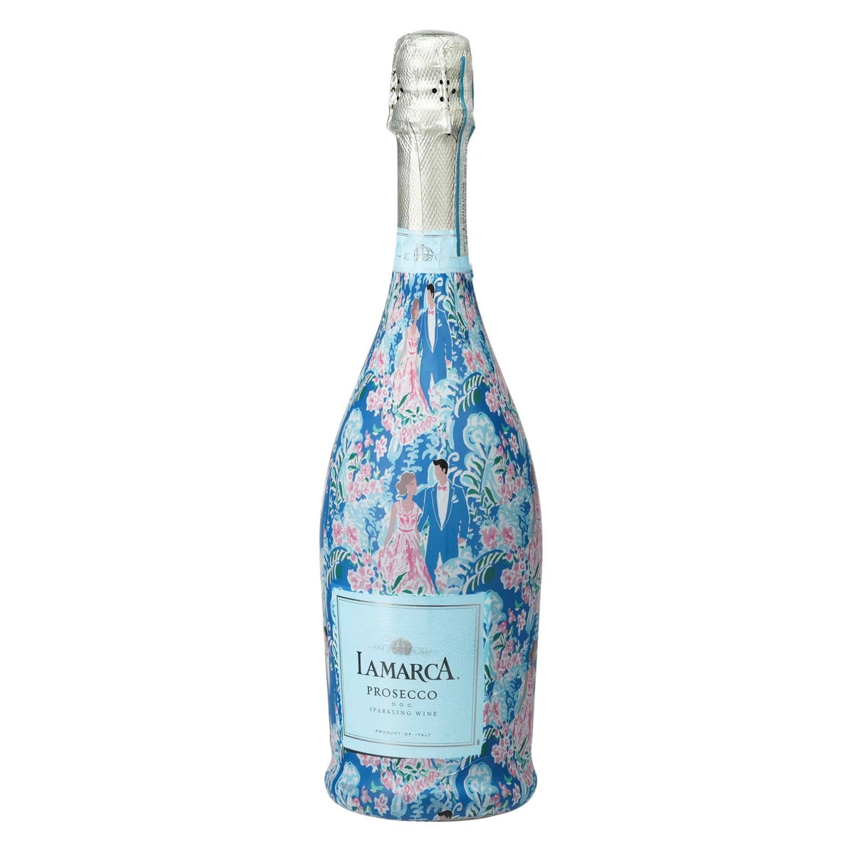 Preppy Bride & Groom Prosecco Bottle Wrap