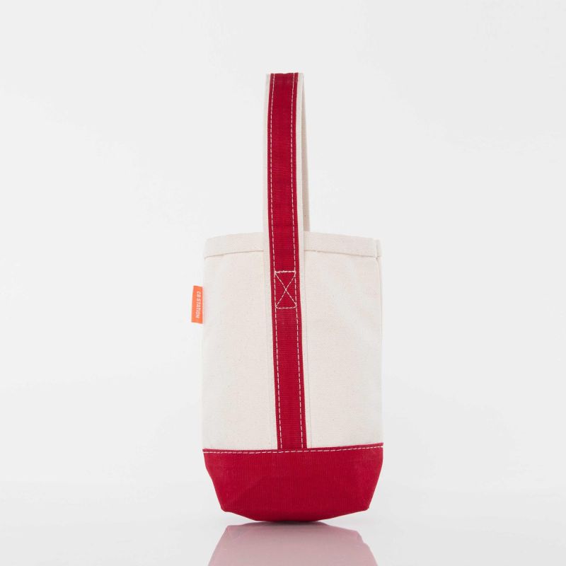 Canvas Wine Tote - includes monogram
