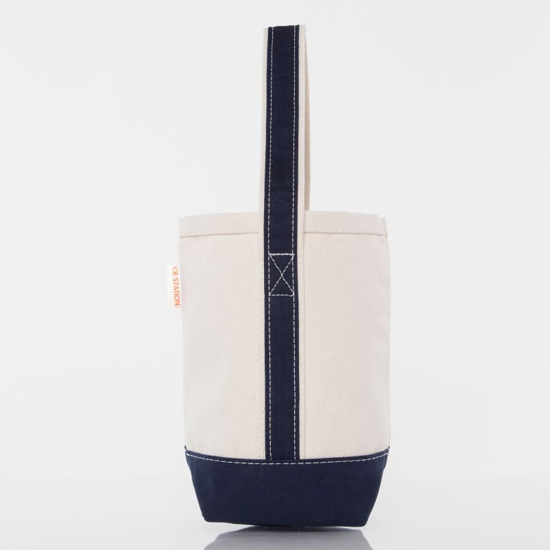 Canvas Wine Tote - includes monogram