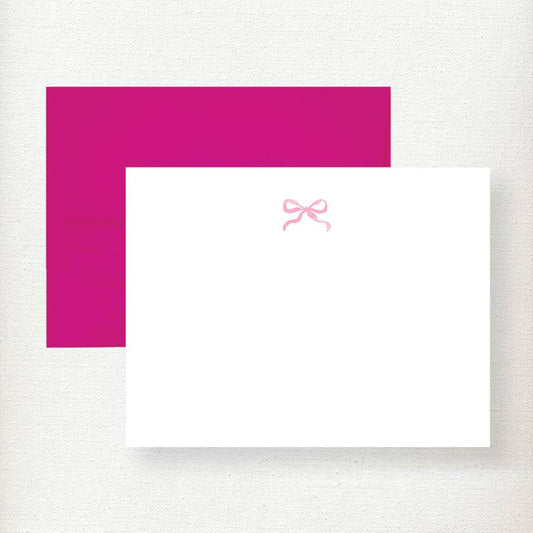 Watercolor Bow Note Card