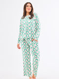 Adult Rosy Wreaths pajamas - Annie Set