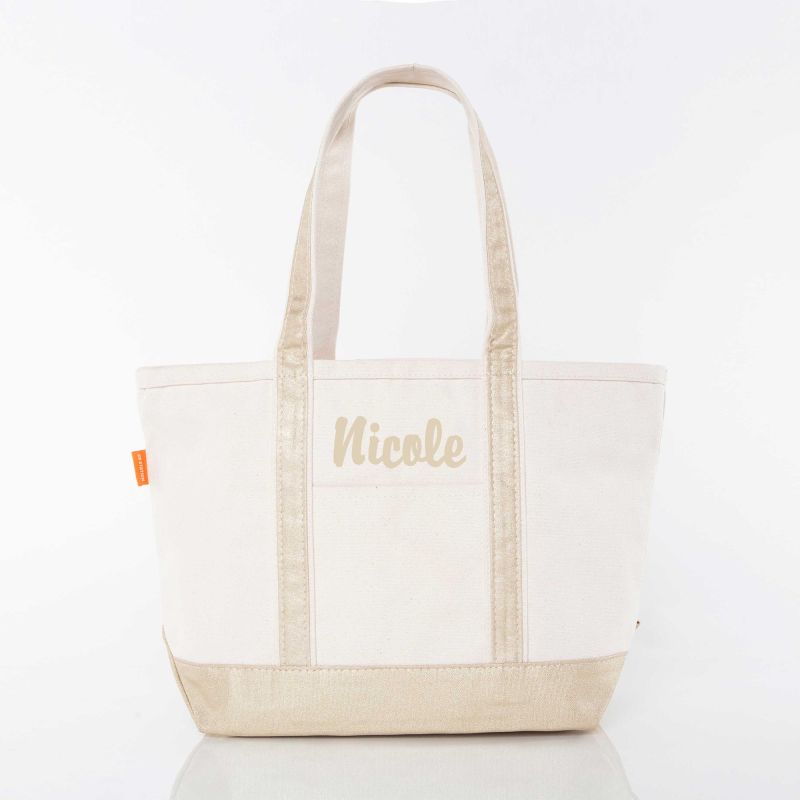 Medium Canvas Tote - Metallics