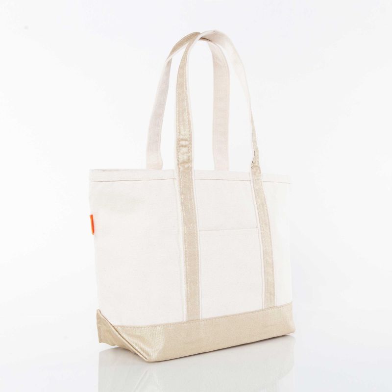 Medium Canvas Tote - Metallics