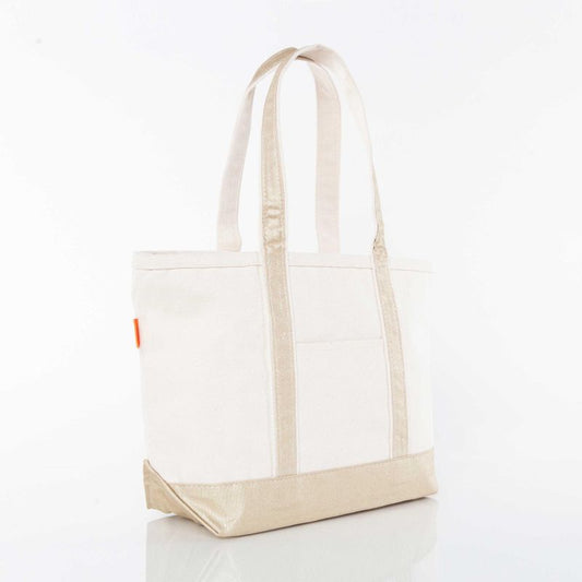 Medium Canvas Tote - Metallics