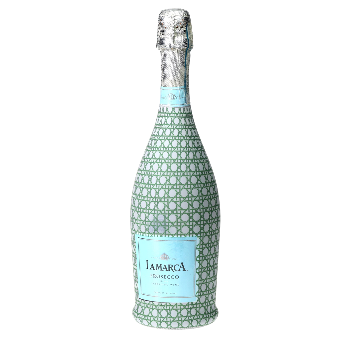 Sage & White Cane Prosecco Bottle Wrap