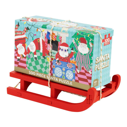 Santa 100 Piece Christmas Puzzle Mini Sleigh | Christmas Gifts |