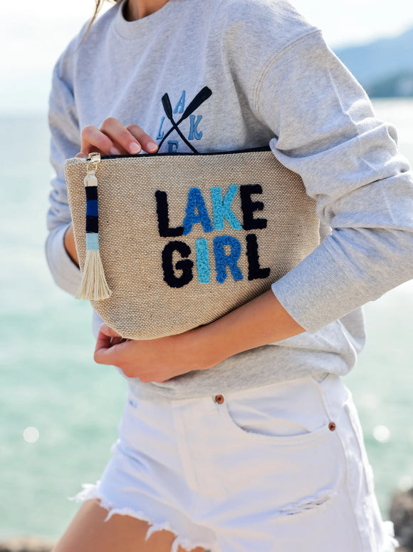 Lake Girl Zip Pouch, Natural