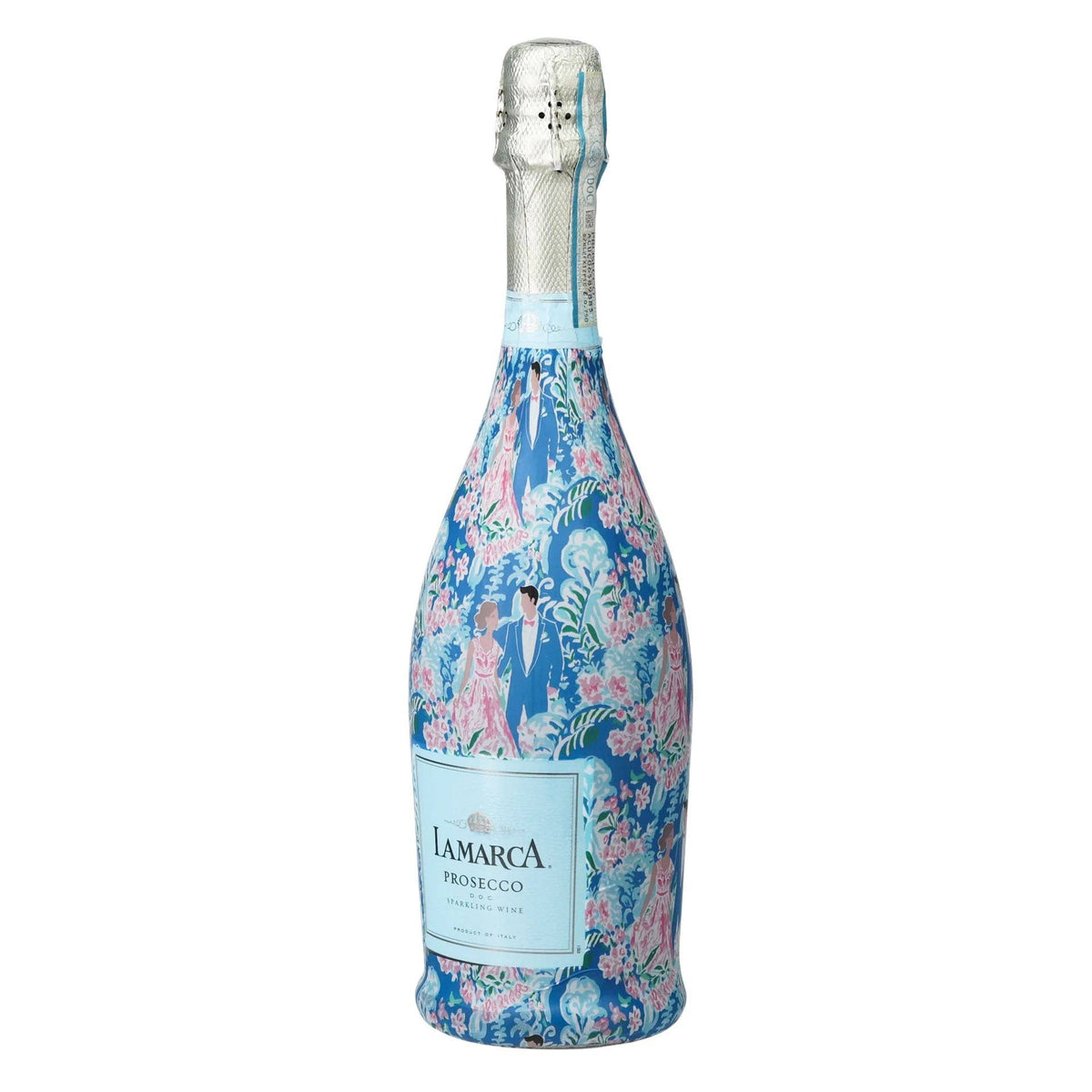 Preppy Bride & Groom Prosecco Bottle Wrap