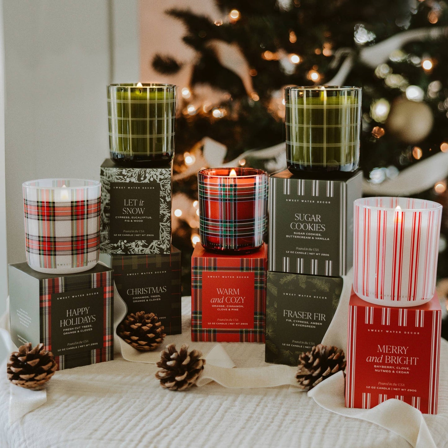 *NEW* Happy Holidays 12 oz Boxed Soy Candle - Gifts