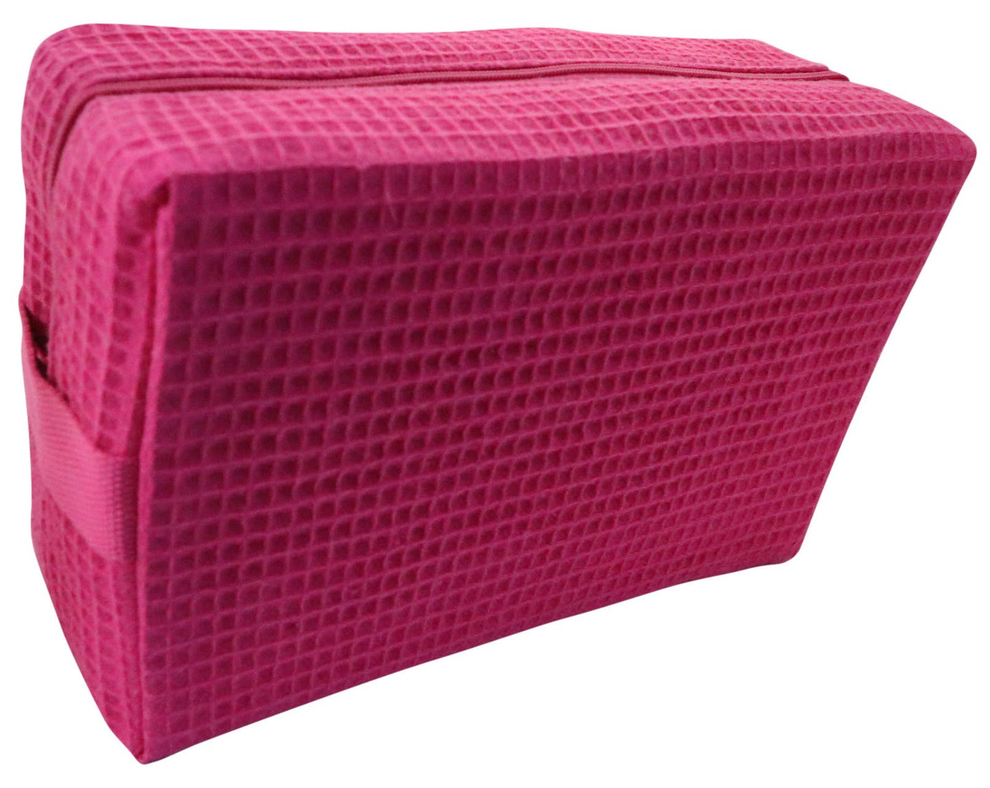 Cotton Waffle Cosmetic Bag w/ monogram - CHS