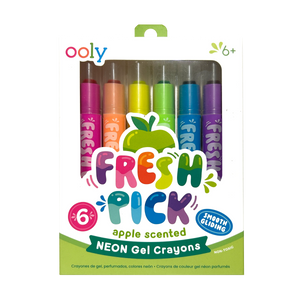 Fresh Pick Apple Scented Gel Crayons - Set of 6