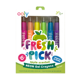 Fresh Pick Apple Scented Gel Crayons - Set of 6