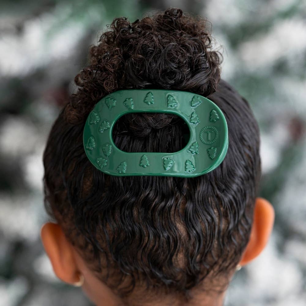 O Christmas Tree | Small | Flat Round Hair Clip