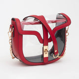 Clear Transparent Saddle Bag