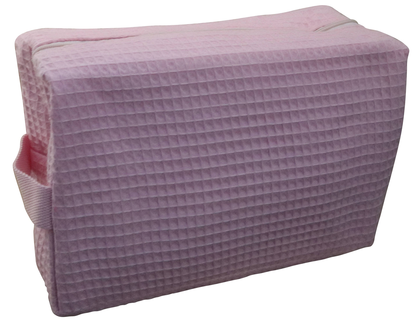Cotton Waffle Cosmetic Bag w/ monogram - CHS