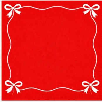 Tied with a Bow Cocktail Napkin Roll