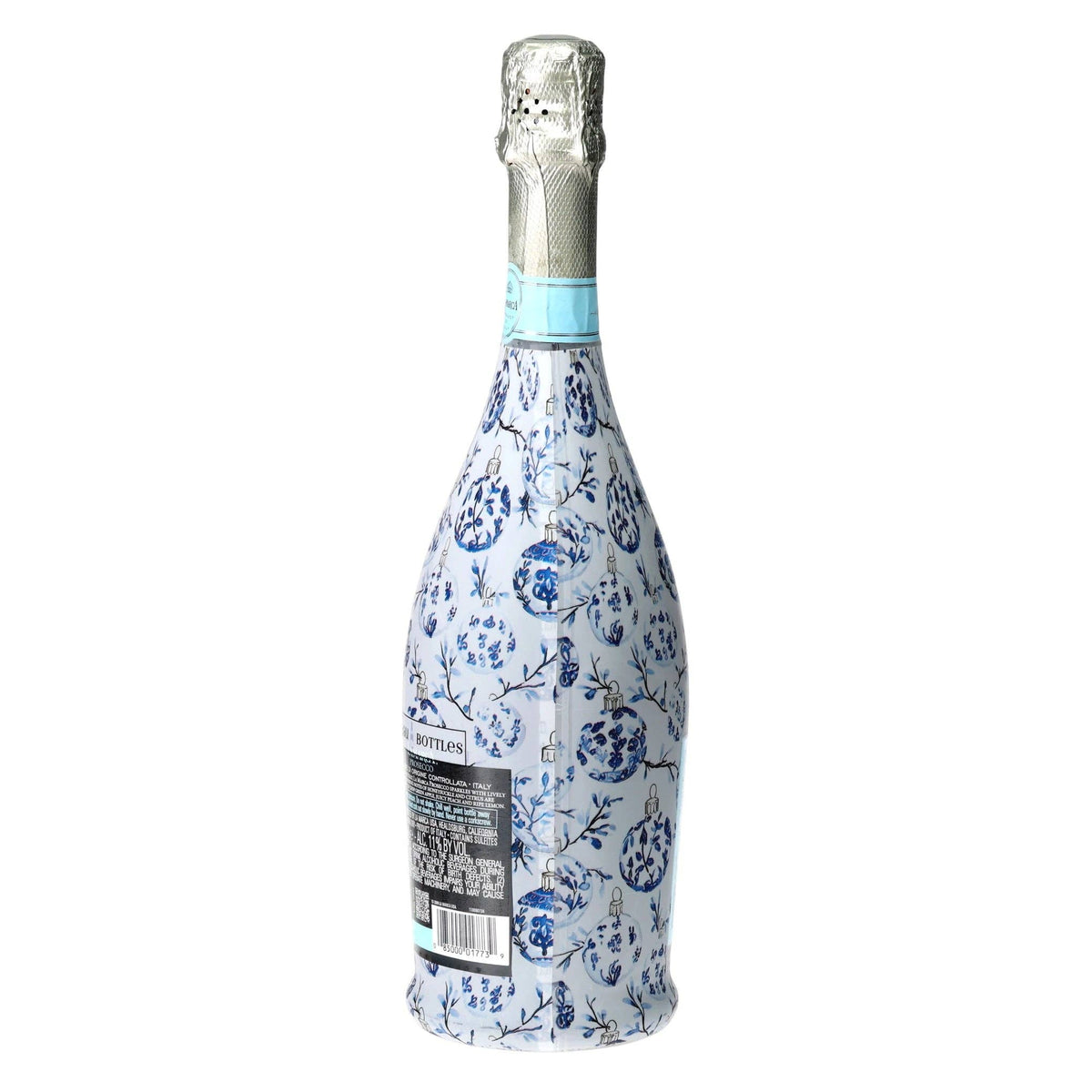 Limited Edition Blue Ornaments Prosecco Bottle Wrap