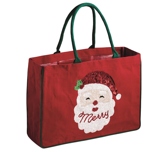 Red Holiday Sparkle Tote
