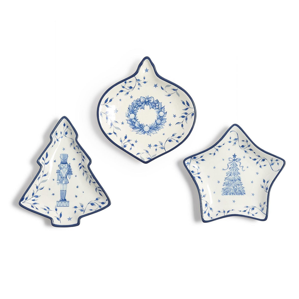 Season's Gala Christmas Tidbit Dish Assorted 3 Designs