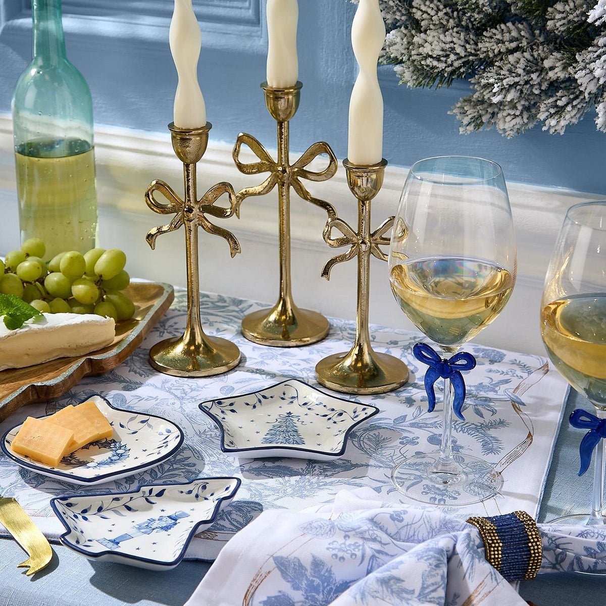 Season's Gala Christmas Tidbit Dish Assorted 3 Designs
