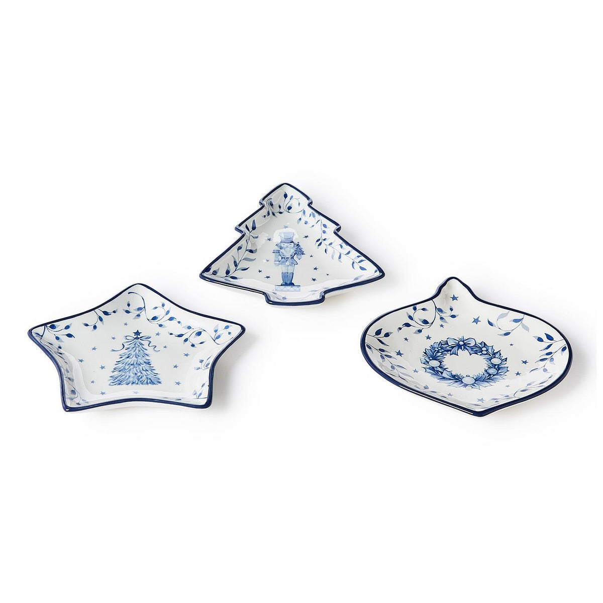 Season's Gala Christmas Tidbit Dish Assorted 3 Designs