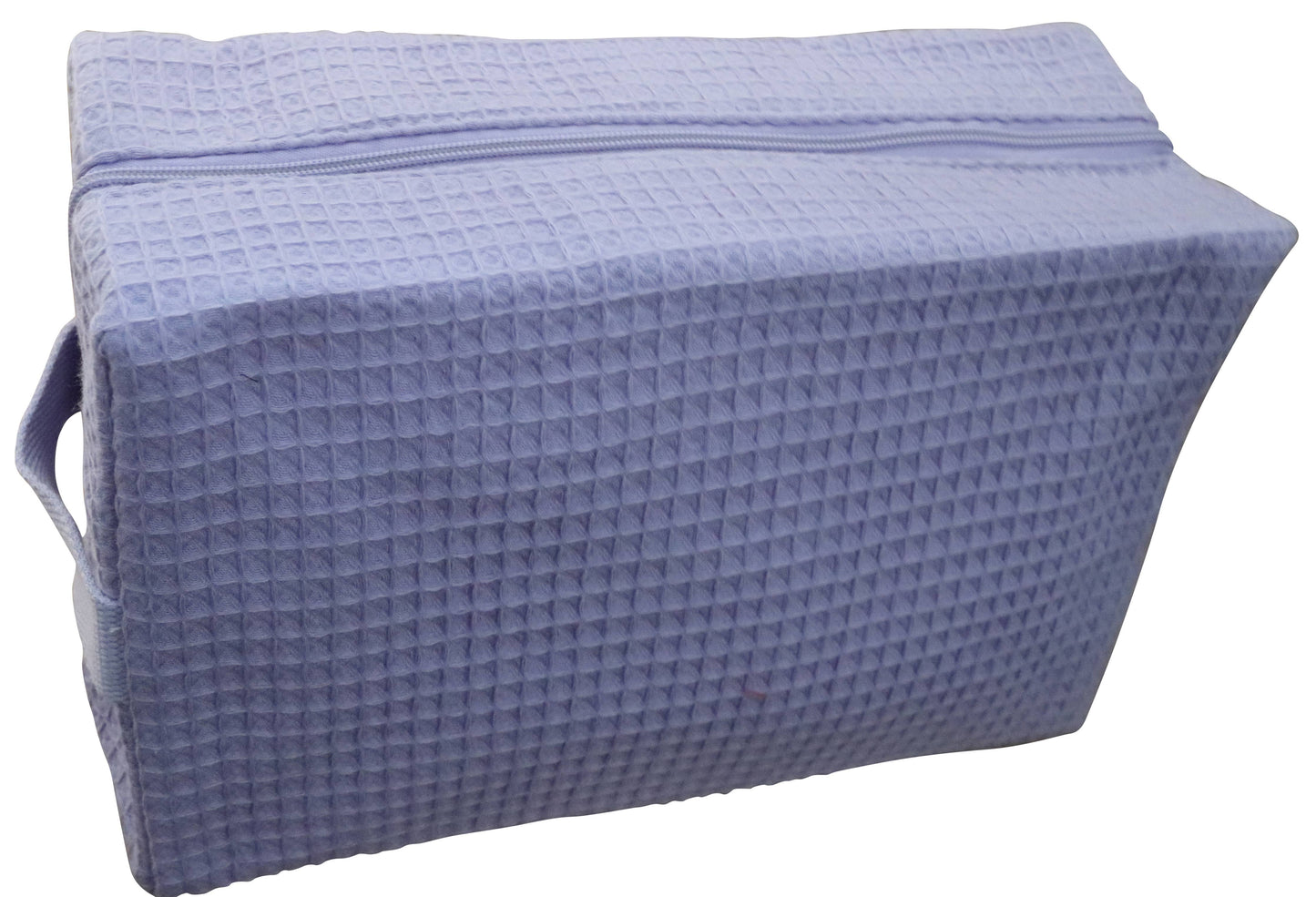 Cotton Waffle Cosmetic Bag w/ monogram - CHS