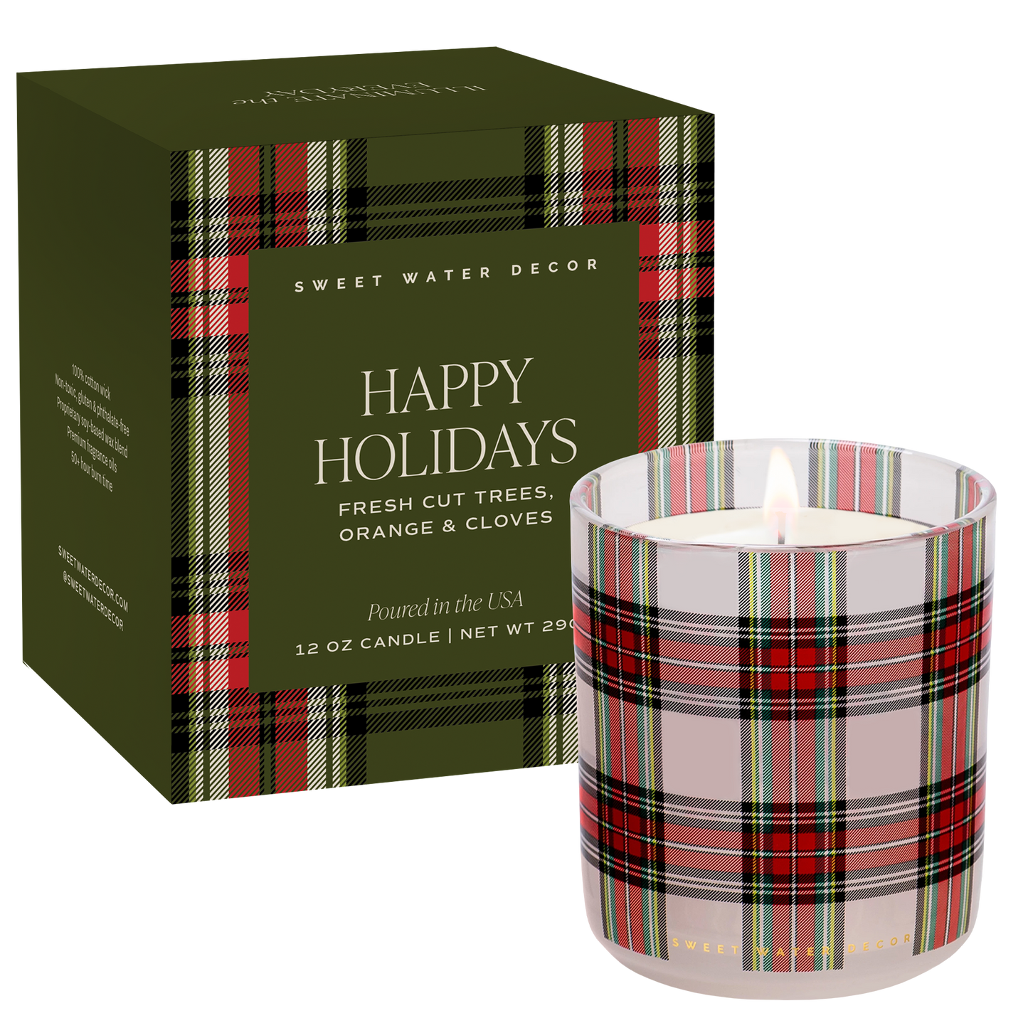 *NEW* Happy Holidays 12 oz Boxed Soy Candle - Gifts