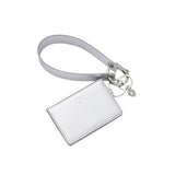 Wristlet Keychain - Silver Leather Loop