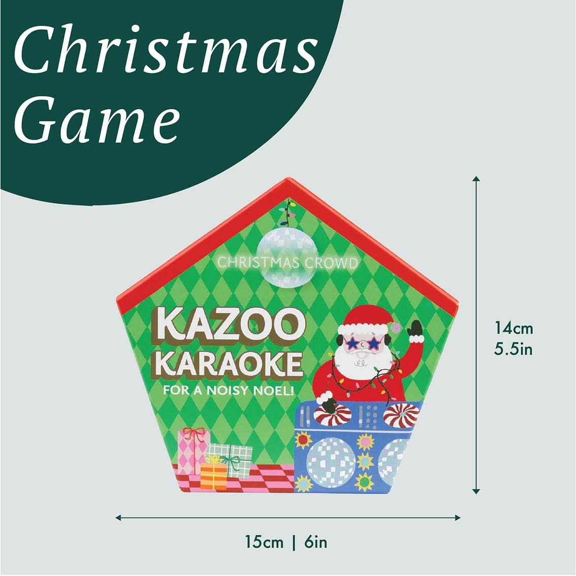 Santa Kazoo Karaoke Game - 6 Pack Display | Christmas Game |