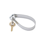 Wristlet Keychain - Silver Leather Loop