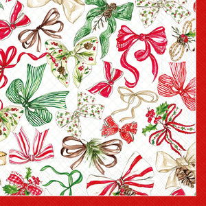 Lunch Napkins 20ct Christmas Bows Christmas