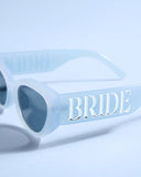 Something Blue Sunnies - bride embossed sunglasses, bride gift, bachelorette party