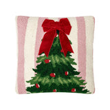 Pink Stripe Tree w/Ribbon Hook Pillow