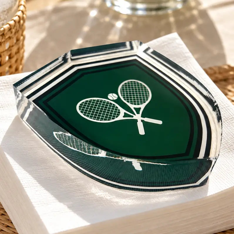 Acrylic Napkin Weight, Tennis