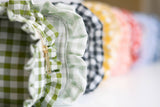 Gingham Frilly Makeup Bags, Makeup Bags, Summer Bag