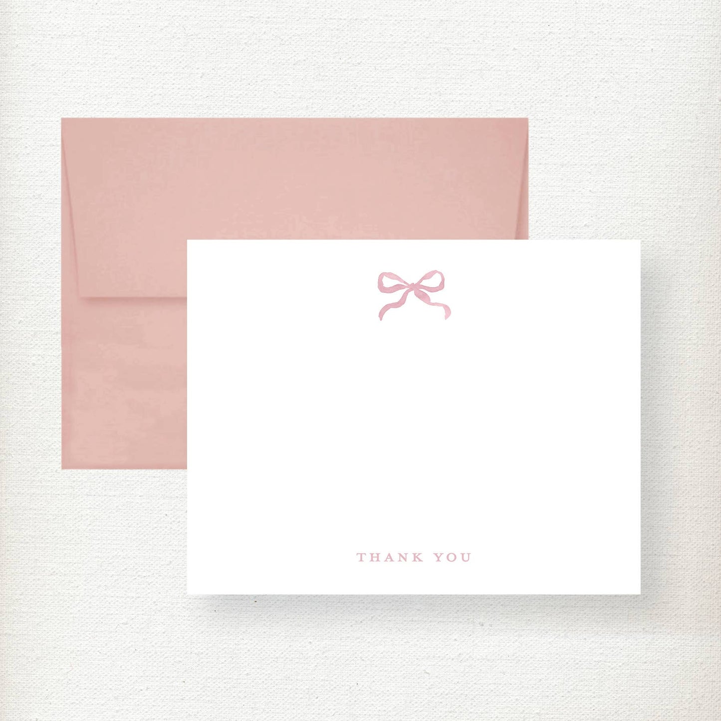 Bow Thank You Note Card