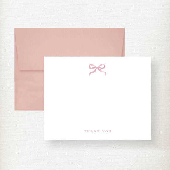 Bow Thank You Note Card