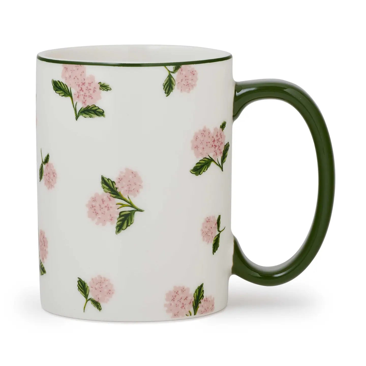 Pink Hydrangea Porcelain Mug