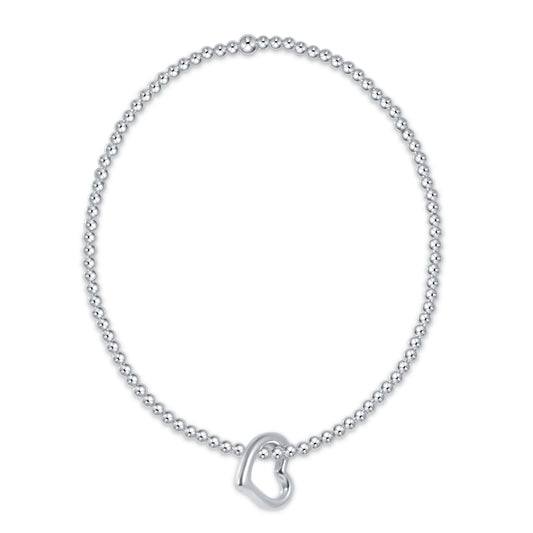 Classic Sterling 2.5mm love sterling charm bracelet