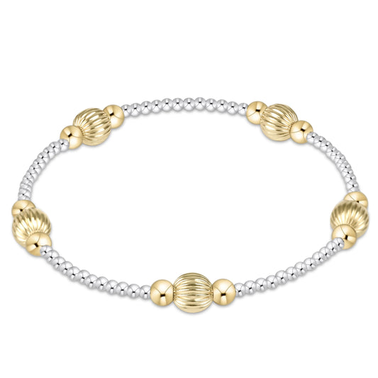 Purpose dignity 6mm bead bracelet - mixed metal