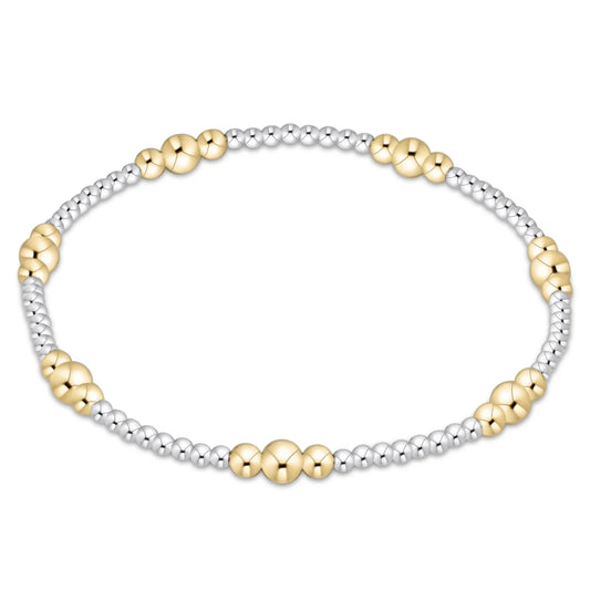 Purpose Gold 4mm bead bracelet -Mixed metal